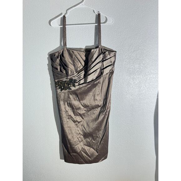 Jessica Howard 2-Piece Mocha Cocktail Dress Set 18W - Picture 5 of 10